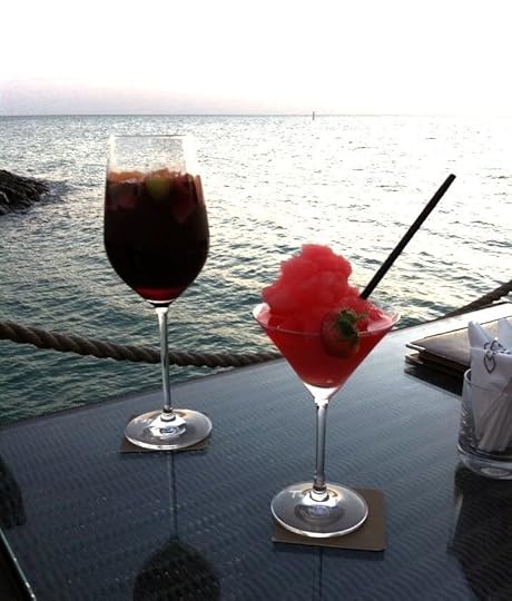 Cocktails at sunset in Manama Bahrain by Janice Horton