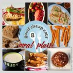 collage of recipes included in meal plan 8, with text overlay