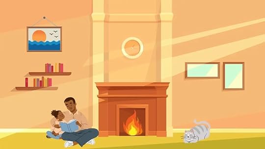 A cozy place to read a book series to your child.