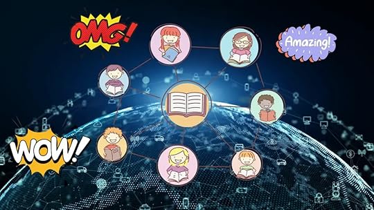 Engaging in a book discussions for excitement. 