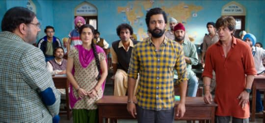 Tapsee Pannu, Vicky Kaushal and Shah Rukh Khan.