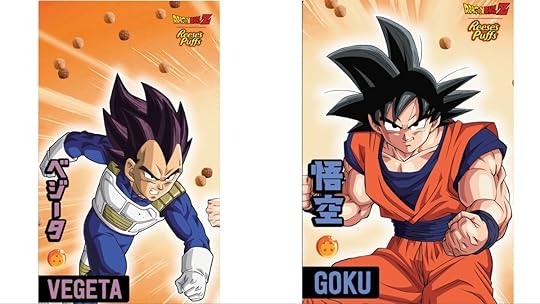 Reese's Puffs x dragon ball z boxes Vegeta and Goku