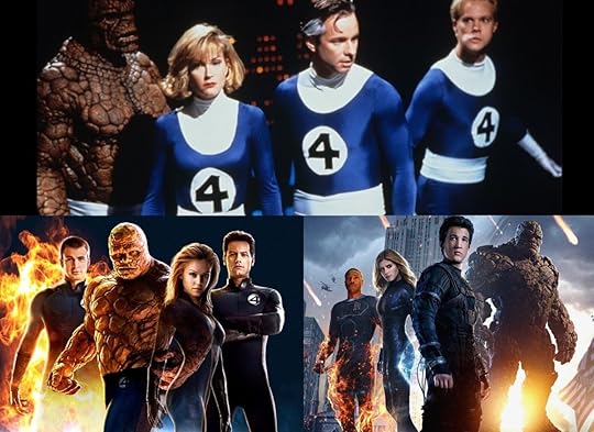 The casts of the 1994, 2005, and 2015 Fantastic Four movies.