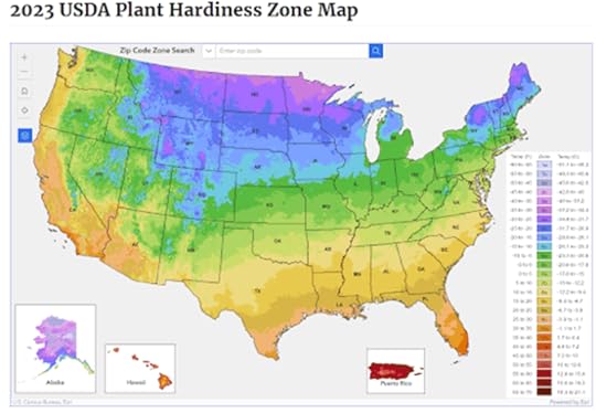 2023 USDA Plant Hardiness Zone Map, updated 11/2023