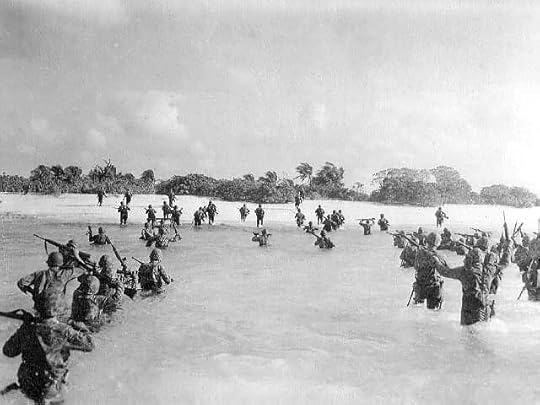 US Marines landing on Eniwetok, 17 February 1944 (US Marine Corps Photo: 75460)