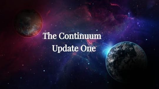 Two planets orbiting in space. The words The Continuum - Update One is in the middle. 