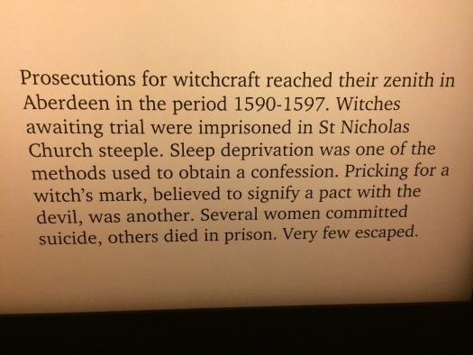 text, detailing some history of witchcraft in aberdeen
