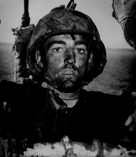 A US Marine dirty after two days of fighting on Eniwetok, Feb 1944 (US National Archives: 26-G-3394)