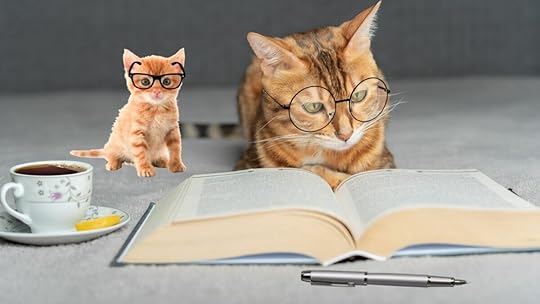 Children learn from parent so does kitten learn from mommy cat.