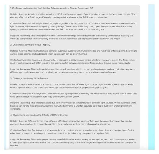 Refined camera challenges prompt results