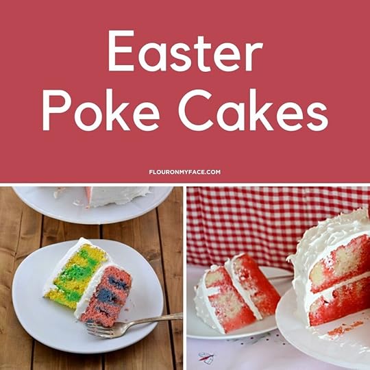 Featured image for a Easter Poke Cakes recipe roundup.