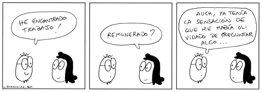Tira cómica sobre la desesperación del que lleva ya un tiempo buscando trabajo.