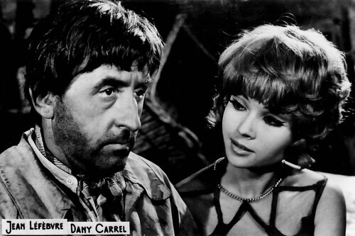 Jean Lefebvre and Dany Carrel in Un idiot à Paris (1967)