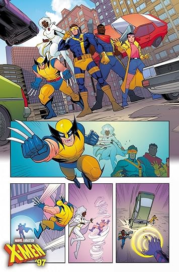 The X-Men attack Magneto, in art from X-Men '97 #1, art by Salva Espín.