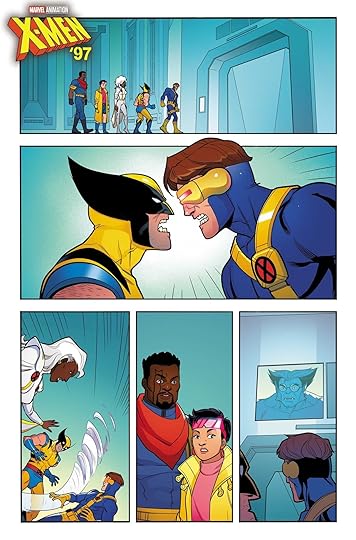Wolverine and Cyclops almost come to blows in the first issue of X-Men '97, art by Salva Espín.