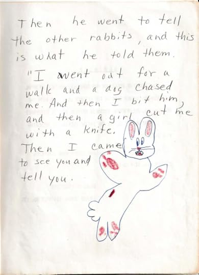 child rabbit drawing