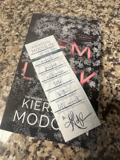 Kiersten Modglin Hemlock novel and bookmark