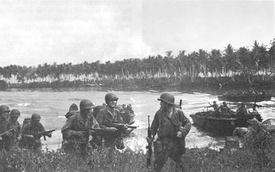 First wave of US Army troops landing on Los Negros in the Admiralty Islands, 29 Feb 1944 (US Army Center of Military History)