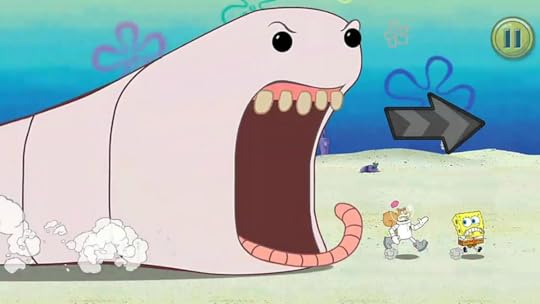 The Alaskan Bull Worm from SpongeBob Squarepants.