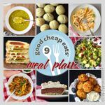 collage of recipes included in meal plan 9.