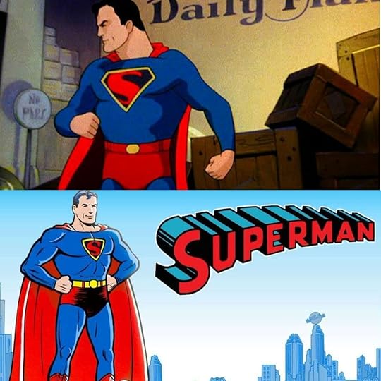 the Golden Age Superman, as seen in the animated Fleishcher shorts of 1941, and in the pages of Action Comics.