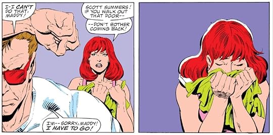 Scott Summers leave his wife Maddie to find out if his old girlfeiend Jean Grey is really alive in X-Factor #1.