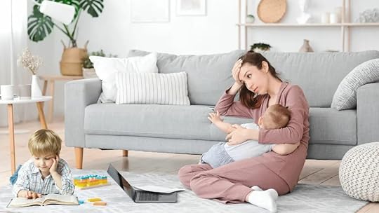 Give an interesting book to a kid to help them behave.