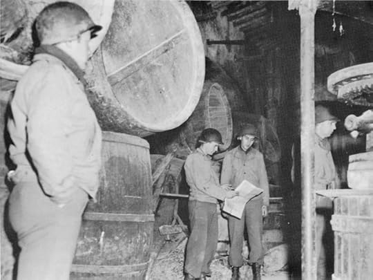 US VI Corps Headquarters in a wine cellar near Anzio, Italy, 1944 (US Army Center of Military History)