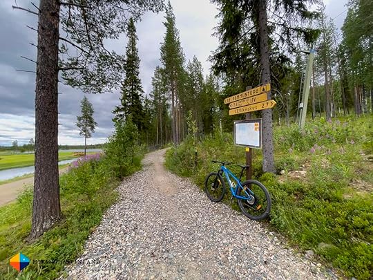 Mountain Bike Trail in Levi, Lapland, Finland.