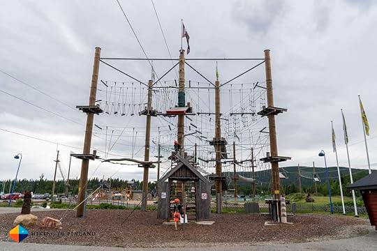 Parcours at the Levi Adventure Park in Lapland, Finland.