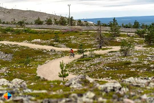 Village Trail - Levi Bike Park in Lapland, Finland.