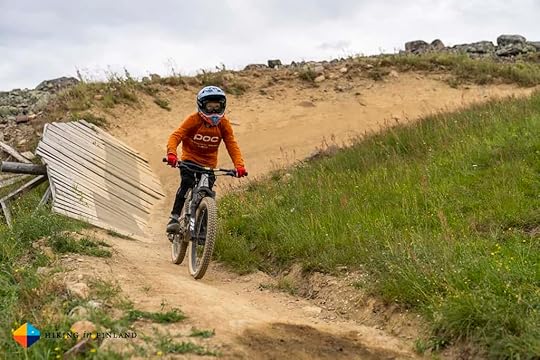 Blue Groove at the Levi Bike Park in Lapland, Finland.