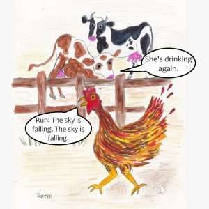 CHICKEN IN FUNNY PAPER IS DRAMA QUEEN