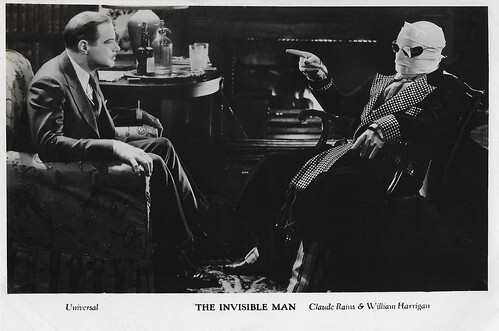 Claude Rains and William Harrigan in The Invisible Man (1933)