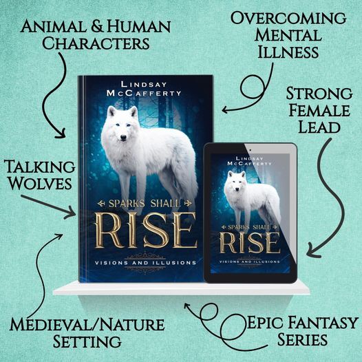 Vision and Illusions Tropes: Human and Animal Characters, Overcoming Mental Illness, Strong Female Lead, Medieval/Nature Setting, Epic Fantasy Series, Talking Wolves.