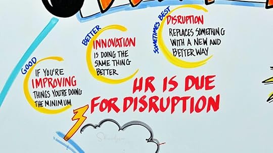 whiteboard drawing HR disruption from consultants