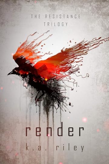 Book cover of Render - Symbol of a raven with barren foothills 