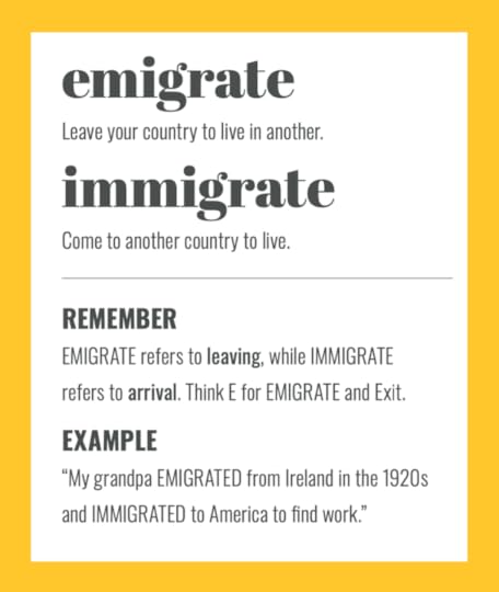 EMIGRATE vs IMMIGRATE: simple spelling tips to remember the difference
