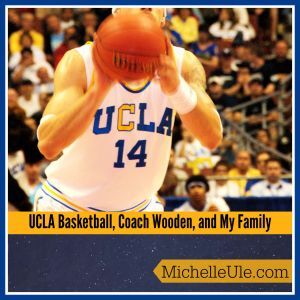 UCLA basketball player with ball