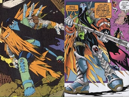 Early appearances by the X-Cutioner in the pages of Uncanny X-Men, X-Man.