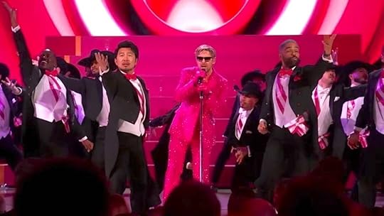 Ryan Gosling, Simu Liu, Ncuti Gatwa, Kingsley Ben-Adir perform Barbie I'm just Ken at Oscars