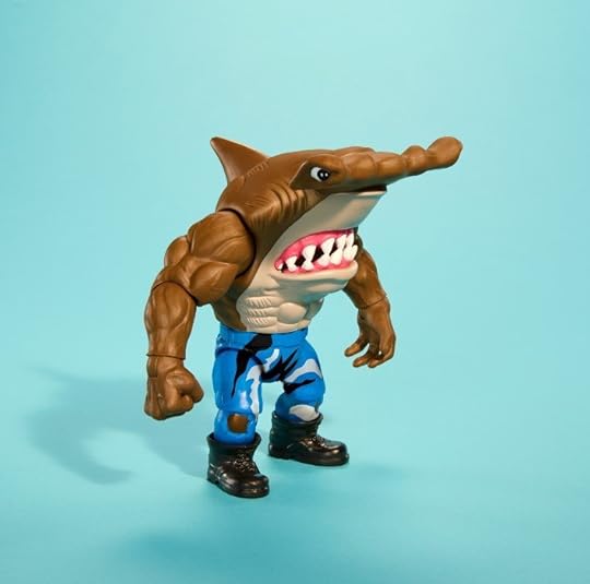 Mattel's Street Sharks Jab action figure looking angry