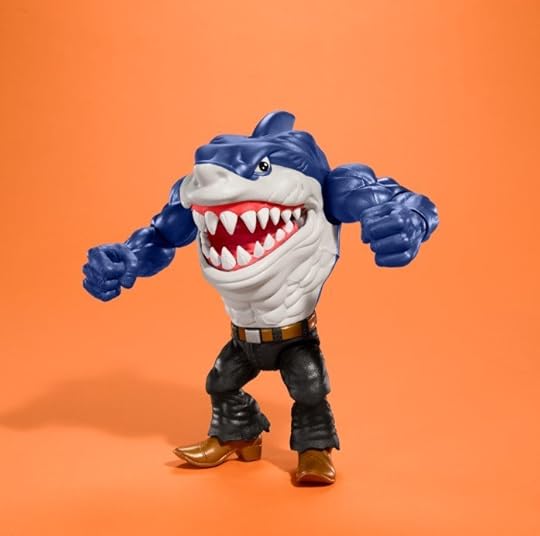 Street Sharks' Ripster action figure ready to brawl.