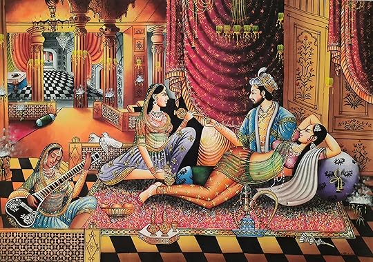 Indian Miniature Painting,romance Painting, Love Scene,royal King Enjoying,mughal Art, Indian Painting - Etsy