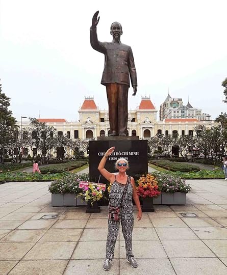 Janice Horton in Ho Chi Minh Square Saigon Vietnam