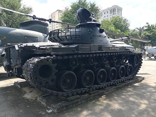 Vietnam War tank at the War Remnants Museum Saigon