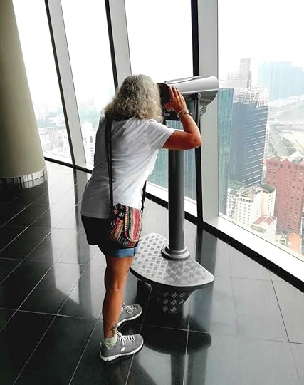 Janice Horton in the Bitexco Tower Ho Chi Minh City Vietnam
