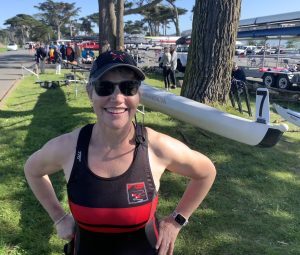 Julia Flynn Siler at the Pacific Invitational Regatta in San Francisco, March 16, 2024