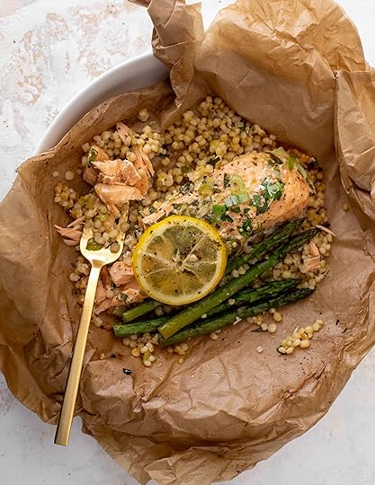 salmon parchment packets with couscous