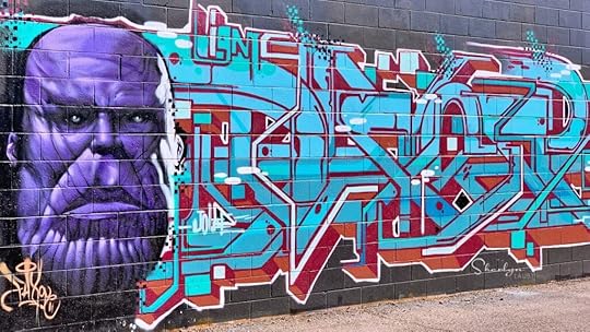 marvel thanos wall art depicting cybersecurity